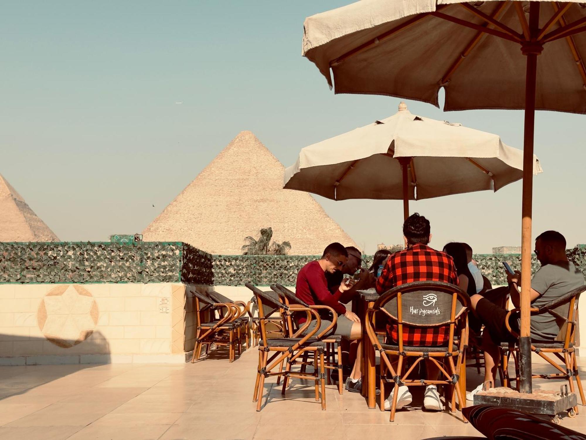 Hur Pyramids Inn Kafret el-Gabal Buitenkant foto